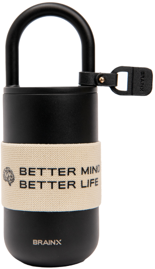 Braincoffee термос - Черен